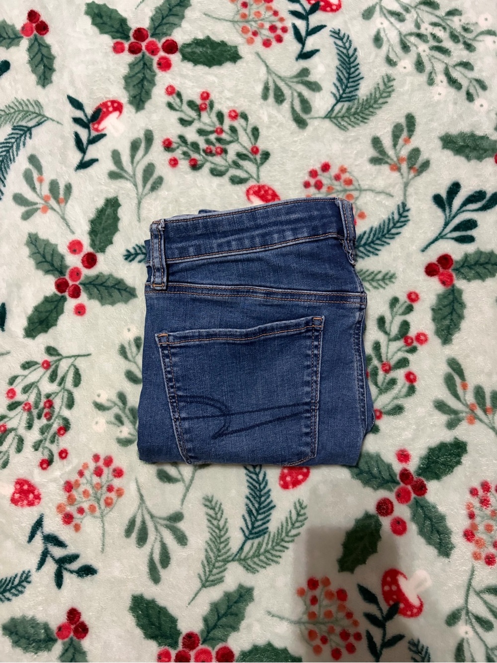 American Eagle Outfitters Women's Skinny Jeans in Dark Blue